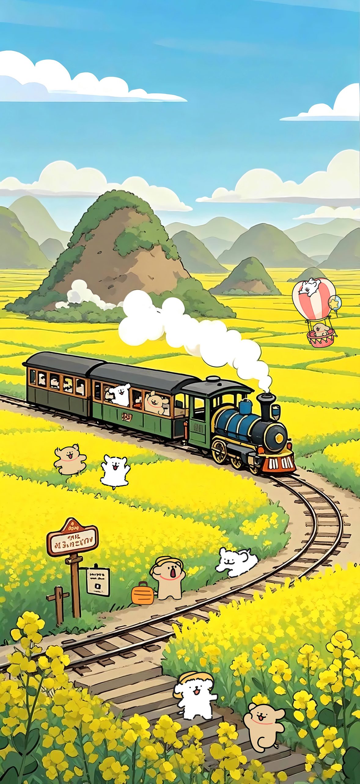 卡通壁纸-火车的配图 - Haida(嗨达)主题演示